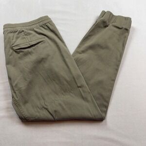 Silver Jeans Co Ashton 1230 Mens Jogger Pants Olive Green Khaki Stretch Size L